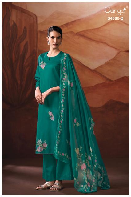 Ganga jelyis 4886 wholesale online shopping dress materials cash on delivery